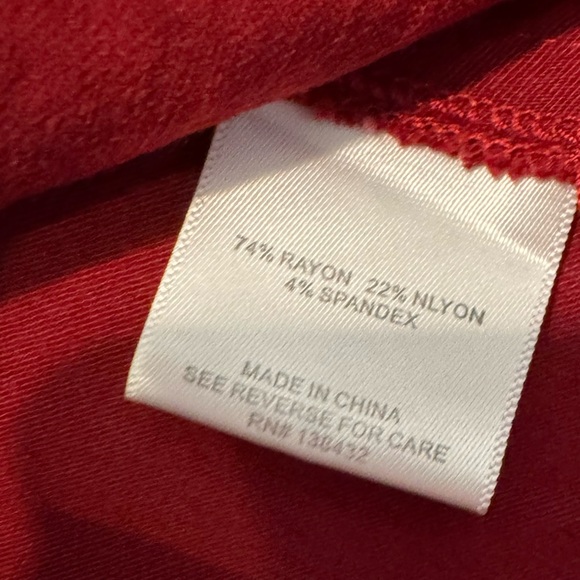 ModCloth Fit and Flare Sleeveless Deep Red Pleated Dress Women’s Size Medium - Picture 6 of 10